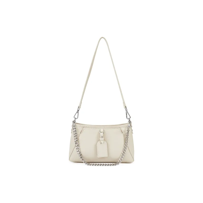 RED DRAGONFLY Cow Leather Shoulder Bag Women's Cream White-0
