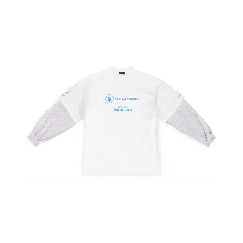 Balenciaga X WFP T Shirt Loose Fit Men's White-0