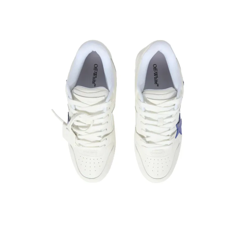 OFF WHITE Out Of Office Low Top Skateboard Shoes Men's Blue White-3