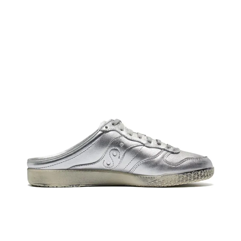 Saucony Bullet Abrasion Resistant Slip Resistant Closed Toe Slippers Unisex Silver-1