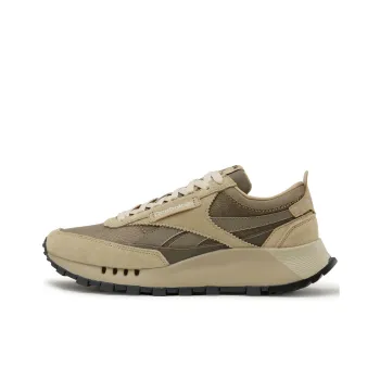 Reebok CL LEGACY W+ Anti Slip And Wear Resistant Height Increasing Low Top Running Shoes Unisex Light Khaki