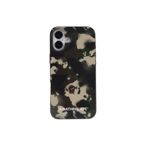 A BATHING APE TPU Material Map Camouflage Phone Cases Compatibility With IPhone 16 Plus Trendy And Cool