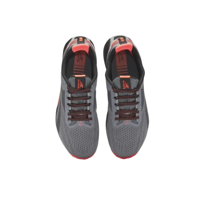 Reebok Nano X1 'Pure Grey Orange Flare'-3