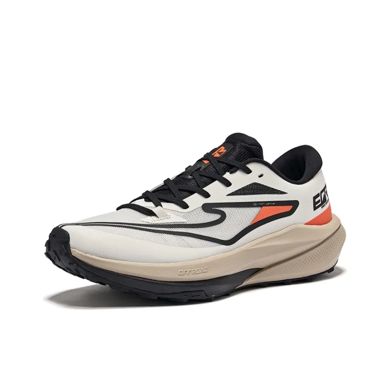 Erke Coverage Wear Resistant Slip Resistant Low Top Running Shoes Men's Wilderness Gray With Black-2