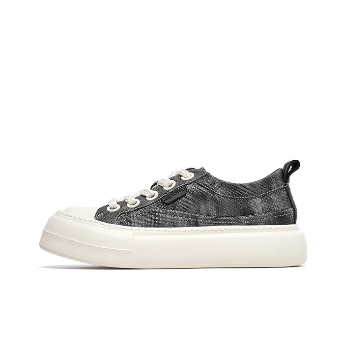 Lee Cooper Anti Slip And Wear Resistant Height Increasing Low Top Skateboard Shoes Men's-0