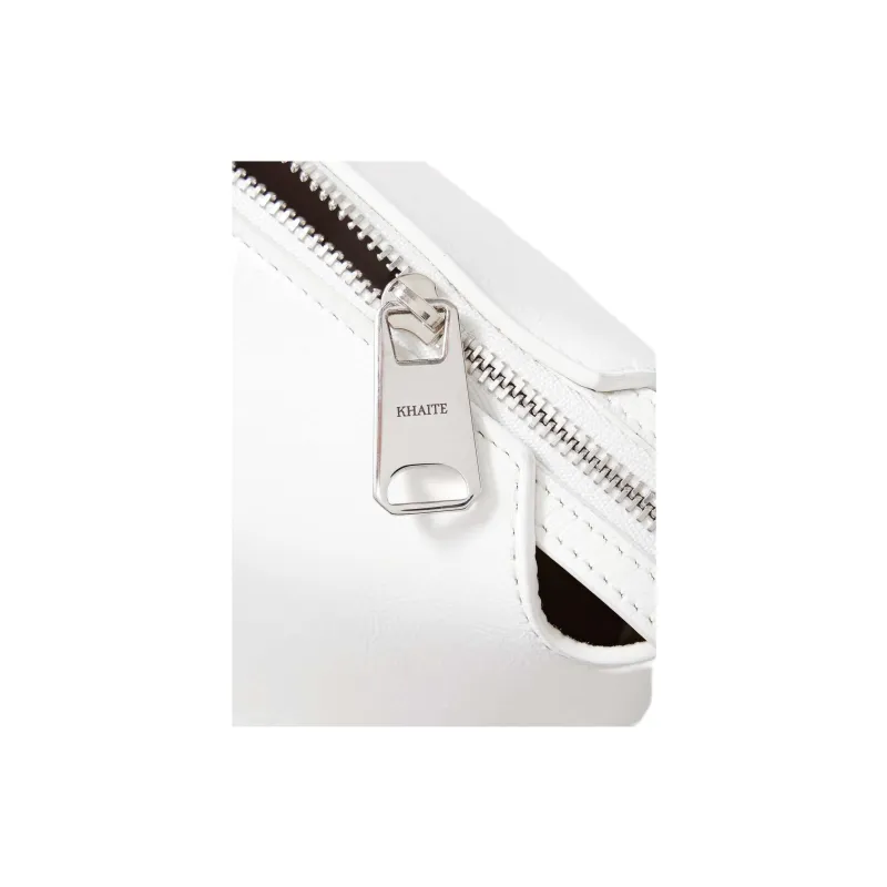 KHAITE Lina Calfskin Crossbody Bag Shoulder Bag Medium Size Women's White-2