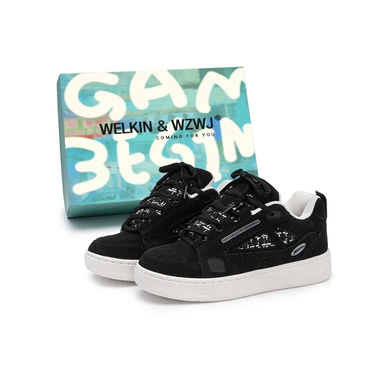 WELKIN&WZWJ Puffy Shoes Wear resistant, Lightweight, Breathable, And Non slip. Low Top Skateboard Shoes Unisex-20