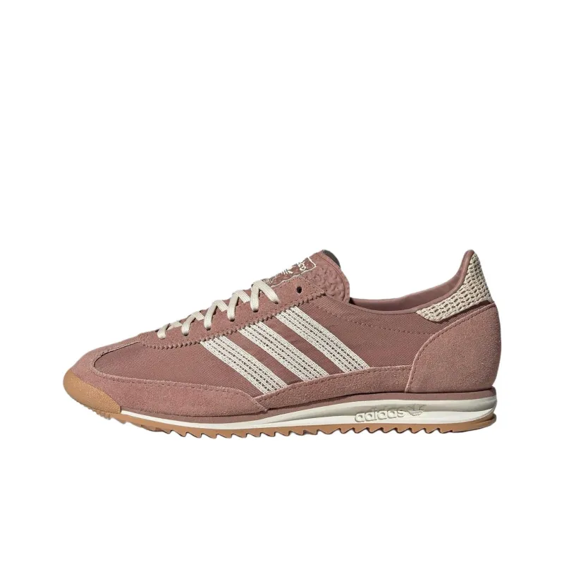Adidas Originals SL 72 Anti Slip Wear Resistant Low Top Casual Shoes Women's Light Umber-0