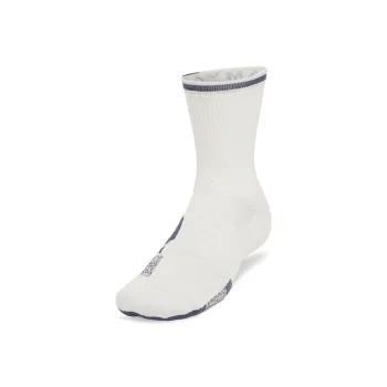 Under Armour Playmaker Mid Calf Socks Unisex 1 Pack White Quartz/Downpour Gray