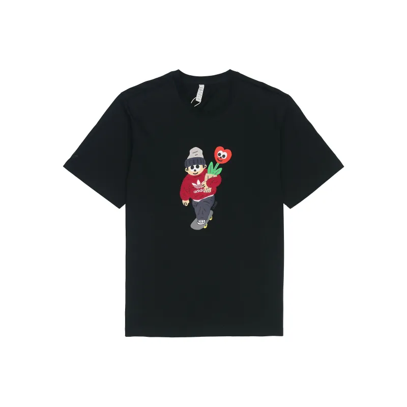 Adidas Originals Charr Morita Collaboration Collection T Shirt Unisex Black-0