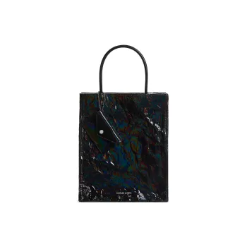 CHARLES&KEITH PU Shoulder Bag Tubas Women's Prism Noir Black
