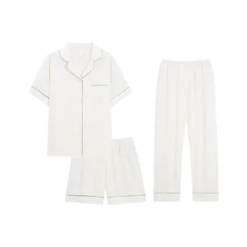 XIAFENYAN Pajama Set Women's Beige