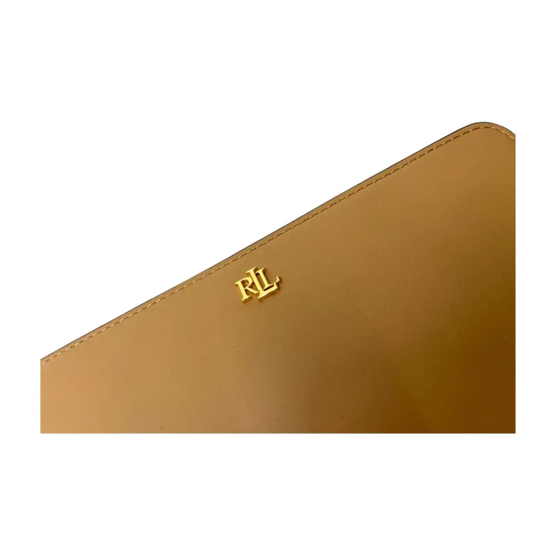 Ralph Lauren Leather Wallet Women's Beige Brown-4