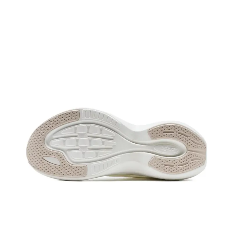 XTEP Breathable Slip Resistant Low Top Casual Running Shoes Women's White Brown-4