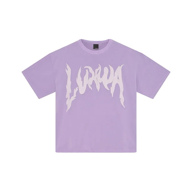 LVXWA T Shirt Unisex Light Purple-0