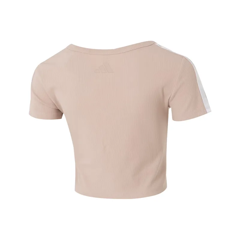 Adidas T Shirt Women's Gray Tan Brown-1
