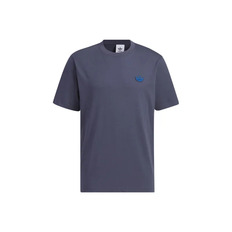 Adidas Originals Drop Shoulder Sleeve T Shirt Men's Dark Navy Blue-0