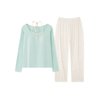 XIAFENYAN Pajama Set Women's Green