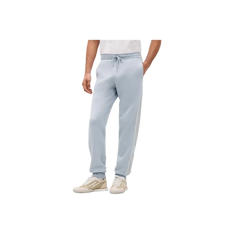HERMES Knitted Sports Pants Men's Blue-0