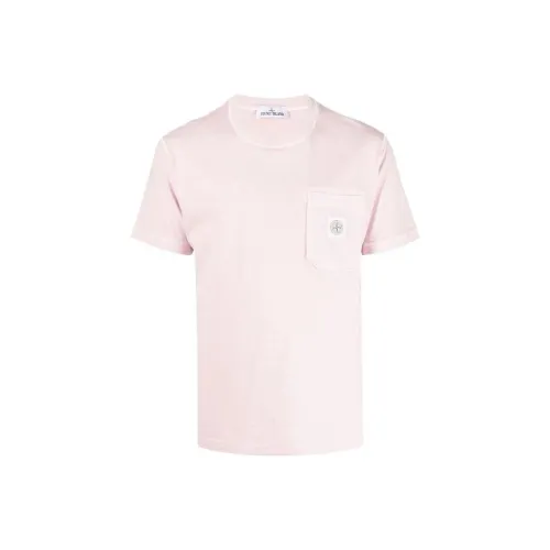STONE ISLAND T Shirts Men Pink