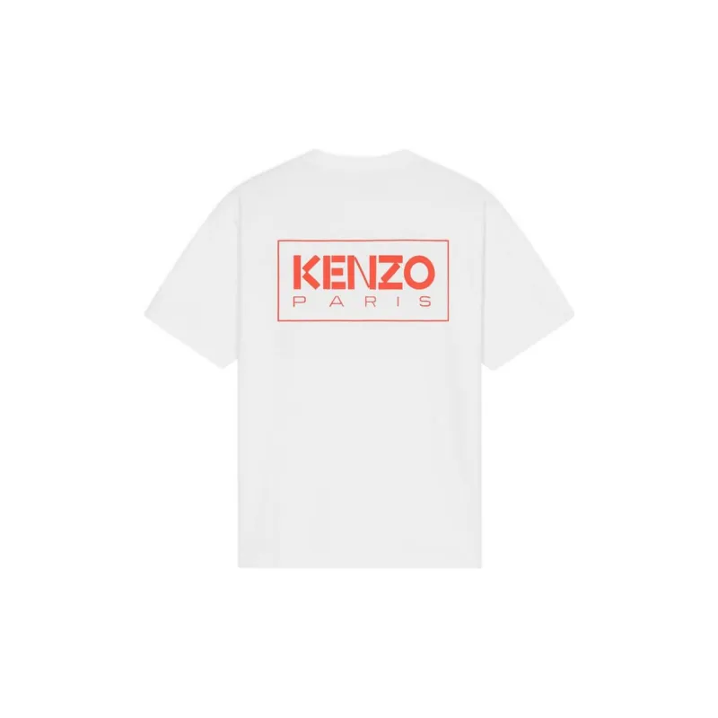 KENZO Letter Logo T Shirts Men White-0