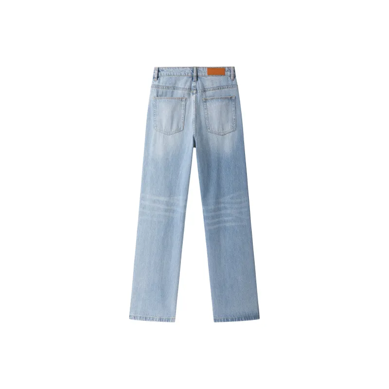 BLANC & ECLARE Cleanfit Draped Height Increasing Casual Loose Fit Jeans Unisex-1