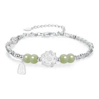 Master Kim Hetian Jade Bracelets Pale Greenish White Jade Women's