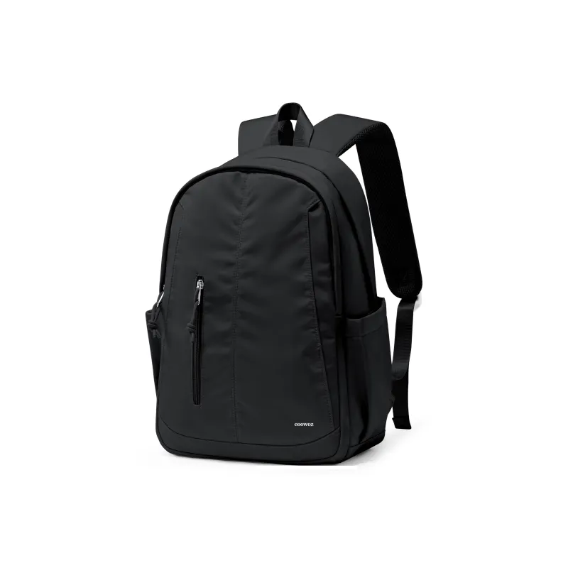 COOWOZ Nylon Backpack Regular Unisex Ecru/Red/Pink Purple/Black/Peacock Blue-23