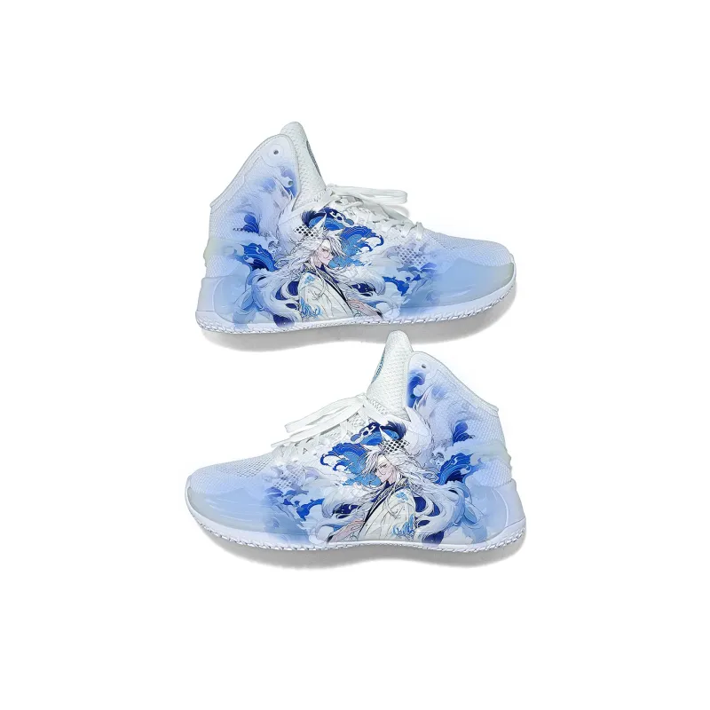 Cold Cicadas Yesterday Cushioned Slip Resistant Abrasion Resistant Breathable High Top Basketball Shoes Unisex-2