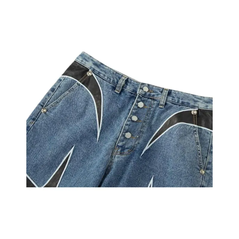 THUG CLUB Jeans Men Blue-3