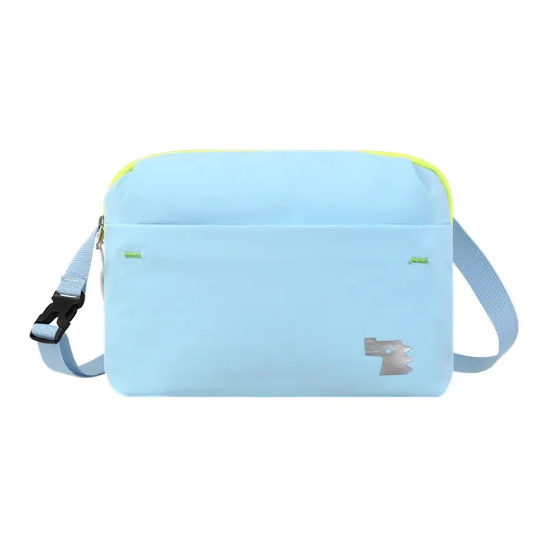 YOME Polyester Crossbody Bag Regular Unisex Ink Black/Light Coffee/Light Sky Blue-12