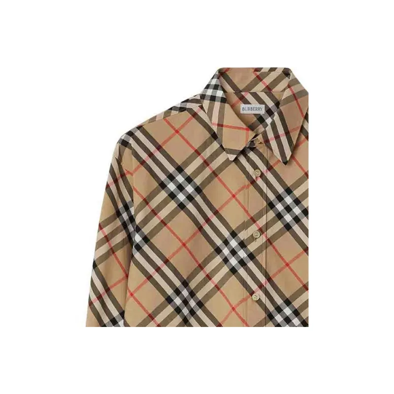 Burberry Shirts Men Brown-4