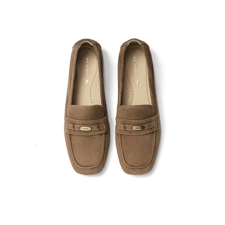 RED DRAGONFLY Loafers Women's Earth Yellow, Apricot, Brown-13