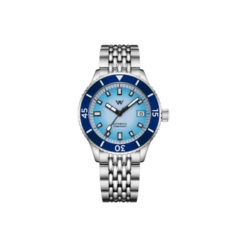 Welly Merck Automatic Mechanical Movement Stainless Steel Watchband Watch Men's Watches Blue Dial
