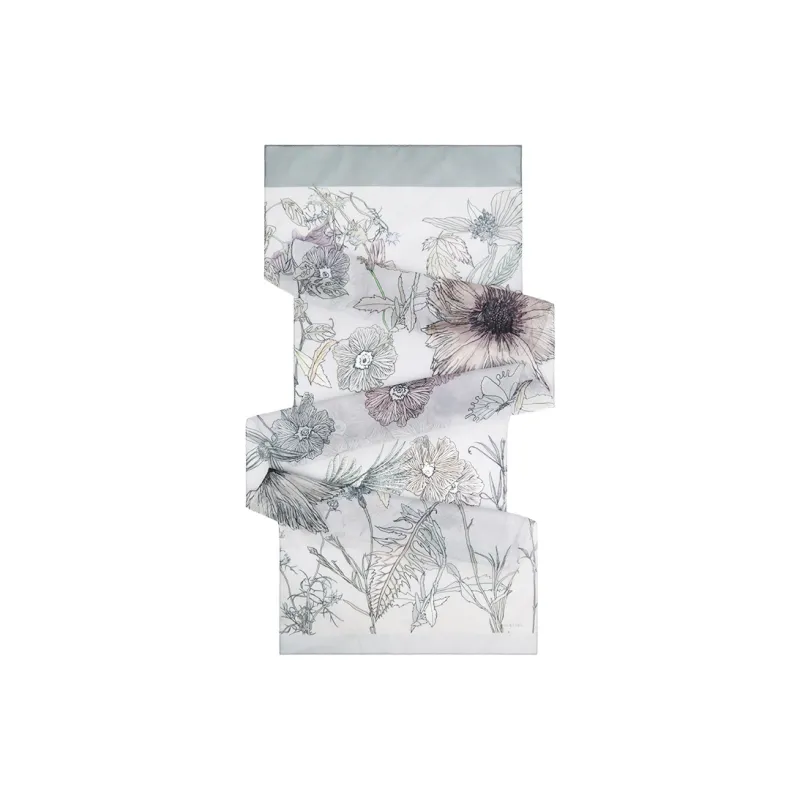 MARJAKURKI Silk Long Scarf Women's-1