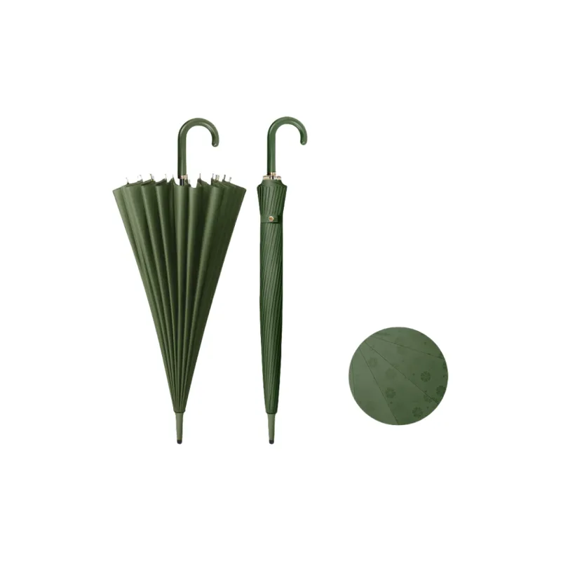 Love The Rain 24 Rib Open In The Rain, Good Looking Straight Handle Curved Hook Umbrella, Multicolor, Umbrella-2