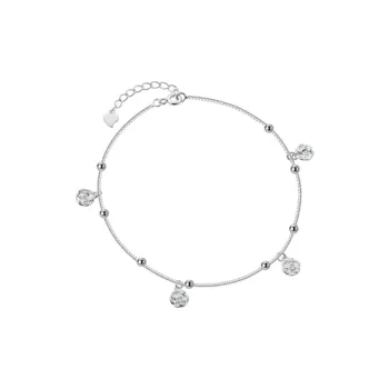 Old Qingyun Silver Building Foot Silver 990 Anklets Women's