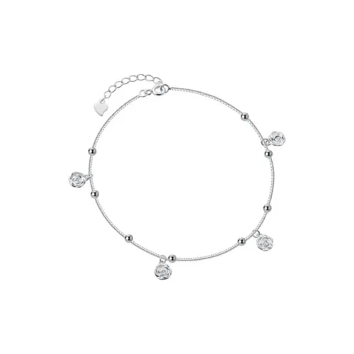 Old Qingyun Silver Building Foot Silver 990 Anklets Women's