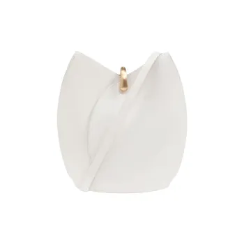 CULT GAIA Cow Leather Shoulder Bag Small Size Women's White