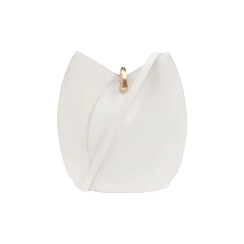 CULT GAIA Cow Leather Shoulder Bag Small Size Women's White-0