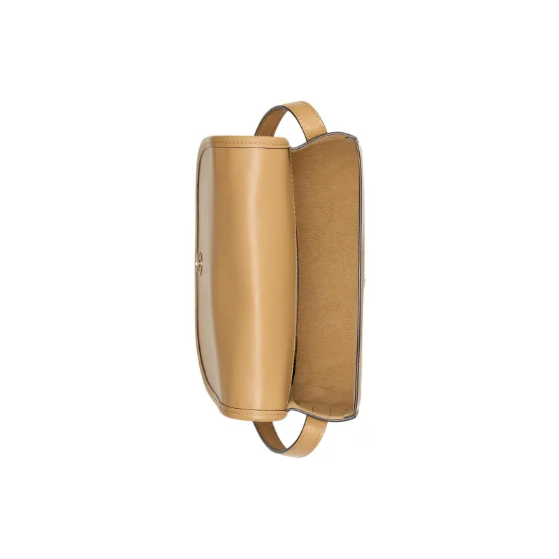 LAUREN RALPH LAUREN Fabric With Leather Shoulder Bag Trumpets Women's Beige-3
