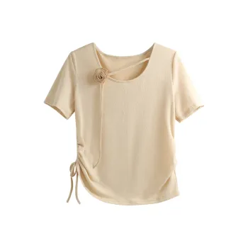 She Enjoys Regular T Shirt Women's Beige