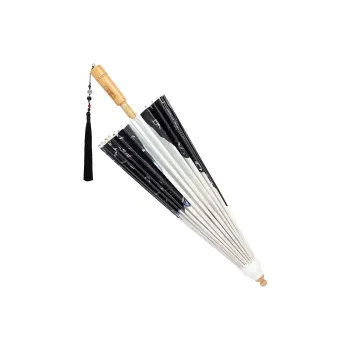 BILIUFU Luzhou Non Heritage Oil Paper Umbrella Unisex Handcrafted Umbrella Sunny And Rainy Dual Use Umbrella