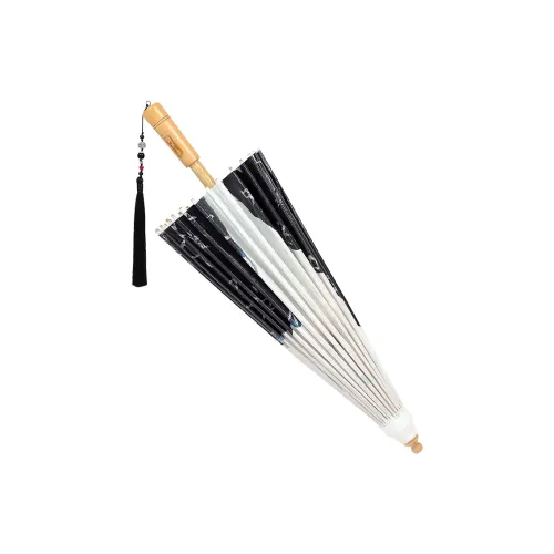 BILIUFU Luzhou Non Heritage Oil Paper Umbrella Unisex Handcrafted Umbrella Sunny And Rainy Dual Use Umbrella