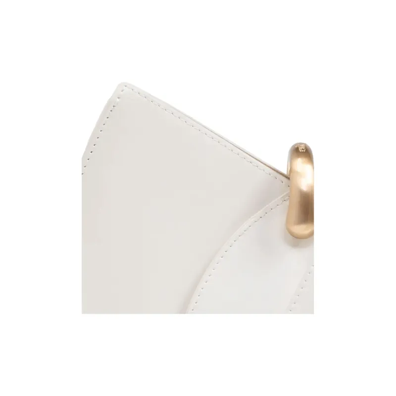 CULT GAIA Cow Leather Shoulder Bag Small Size Women's White-4