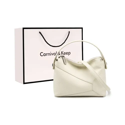 Carnival Keep Top Grain Cow Leather Crossbody One Shoulder Handbag Women's Multicolor