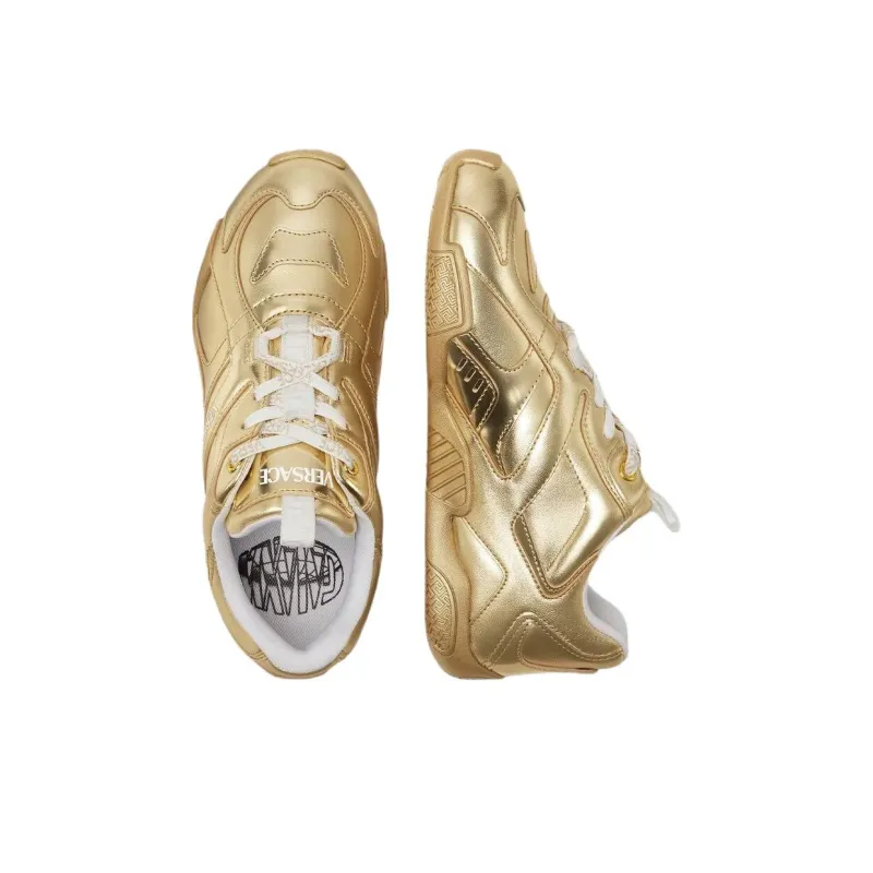 FANSIZHE Galaxia Low Top Casual Shoes Women's Gold-2