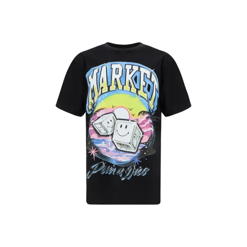 Market Smiley Pair Of Dice T Shirt-0