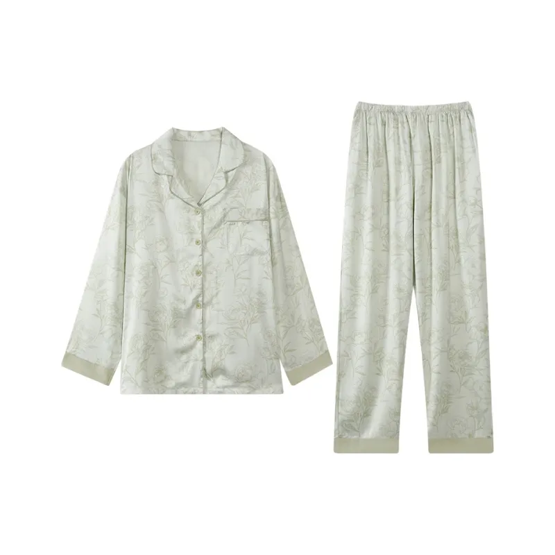 Huggy Kissy Pajama Set Women's Green-0