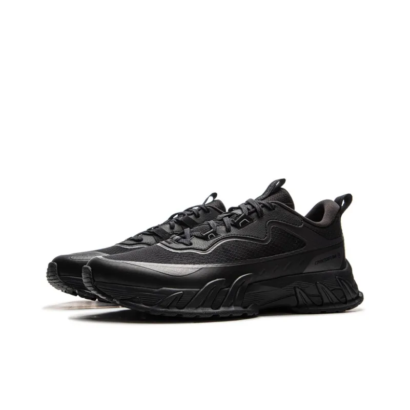 LiNing CF Tracing, Xiaoyao Xing V3 Anti Slip Wear Resistant Low Top Hiking Shoes Unisex Black-2